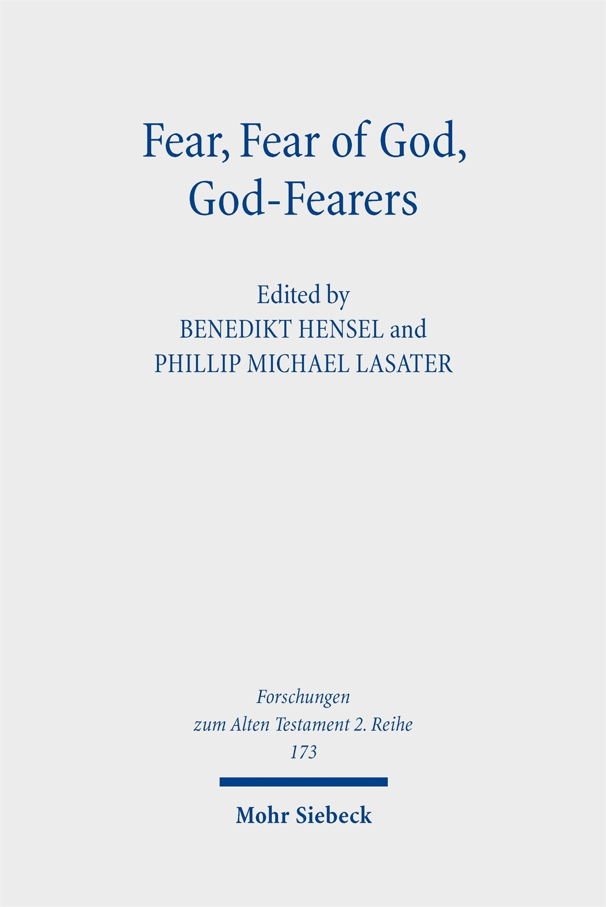 Cover image for Fear, Fear of God, God-Fearers ISBN 9783161645983
